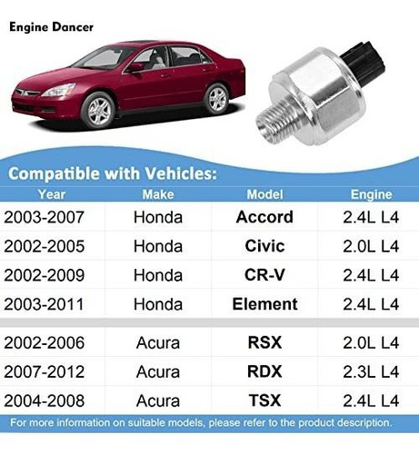 Sensor Encendido Pna Fix Codigo Para Acura Honda Rsx Rdx Foto 3