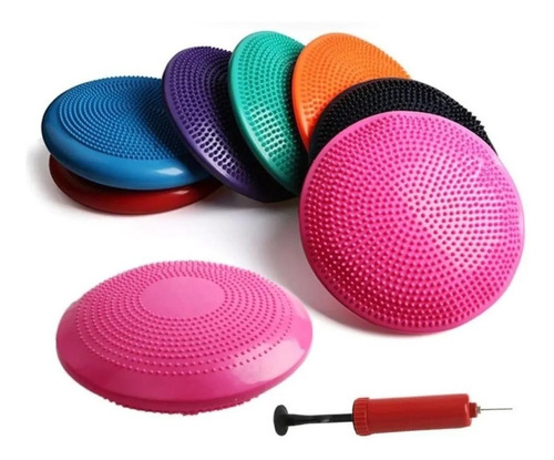 Balon Bosu Gym Pelota Yoga Semiesfera Cojin 33cm + Inflable Color Azar-237014 C110