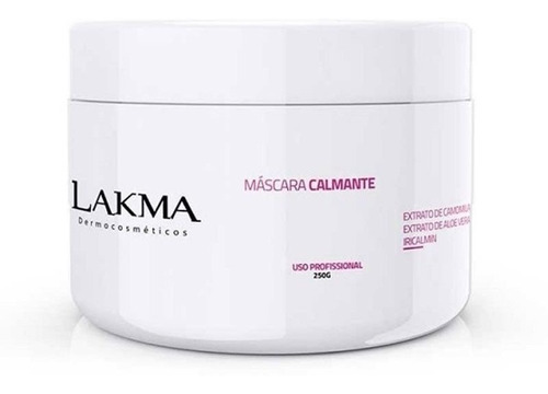 Lakma Máscara Calmante 250g P/ Limpeza De Pele Profissional Tipo De Pele Normal