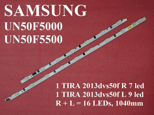 Tiras Led Para Samsung Un50f5000 Un50f5500 Nuevas 7+9 Led