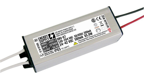 Driver Led 24-42vdc 580ma 65,9w Ip65 220v Para Led De 3w