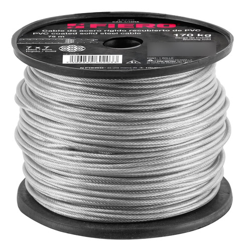 Cable Rigido De Acero 1/16' 7x7, Fiero 44220