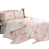 Kit Coberdrom King Size Dupla Face Soft Floral - 3 Peças