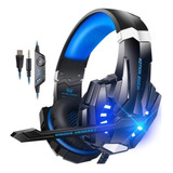 Audifonos Diadema Balaca  Gamer   Microfono Usb Y Luces Leds