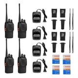 Pack 4 Radio Transmisor Walkie Talkie Baofeng Bf888s