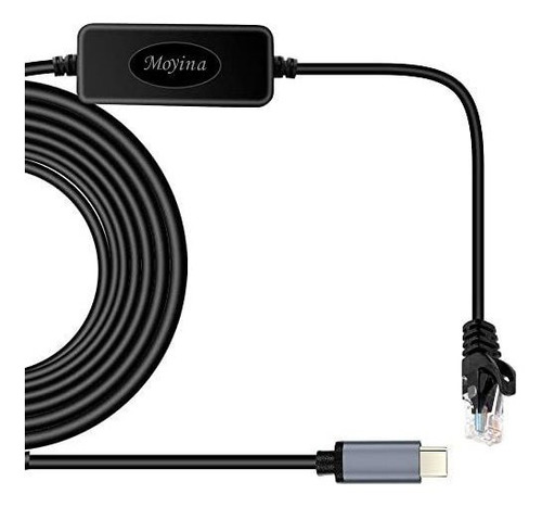 Adaptador Web Moyina Usb C A Rj45 Gigabit Ethernet -negro