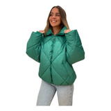 Campera Osaka Puffer Impermeable Nylon Mujer Importada