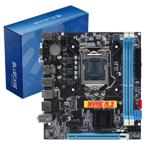 Placa Mãe Gamer Lga 1155 B75 Ddr3 M2 Nvme I3,i5,i7 Lan Giga