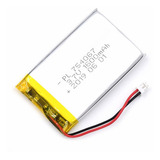 Bateria Lipo 3.7v 1600mah 754067 Recargable Jst Conector