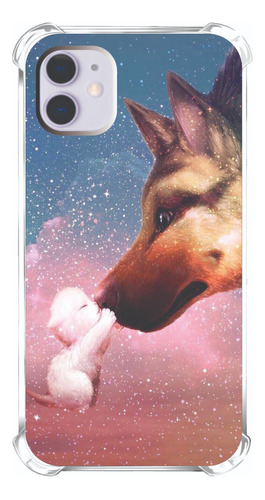 Capa Capinha De Celular Personalizada Cachorro Gato Love