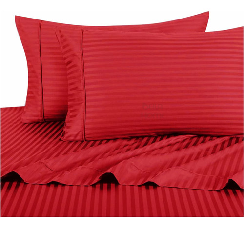 Fundas Para Almohada Elegance X 2 Unidades 50x70 Cm Rojo