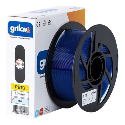 Filamentos Pet-g 1.75mm Grilon3 - 1kg - Impresora 3d