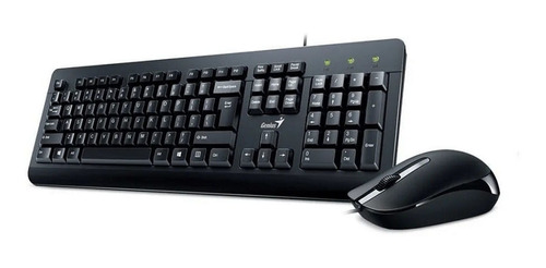 Combo Genius Teclado + Mouse Km-160 Negro Alambrico