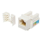 Jack Rj45 Cat5e Utp Auto Crimpeable Blanco X10 Unidades