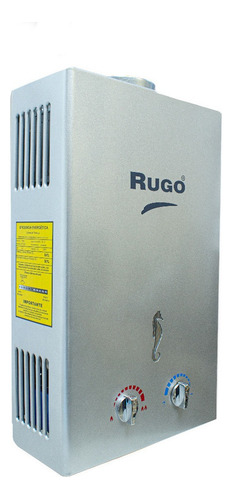 Boiler Calentador De Paso Instantaneo 1.5 Servicios 6.5 Lts Rugo Color Plateado Tipo De Gas Glp
