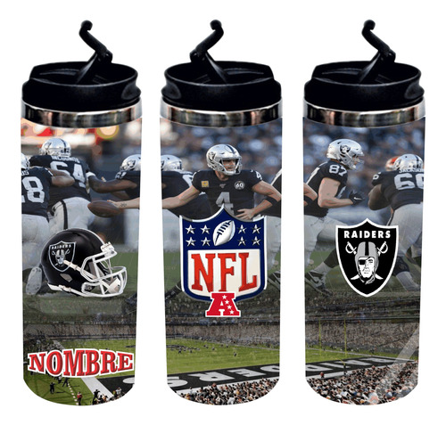 Termo Nfl Personalizado Jugadores  Tipo Skinny Tumbler 400ml