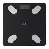 Balanza Pesa Inteligente Baño Smart Bluetooth Bodyscale Color Negro