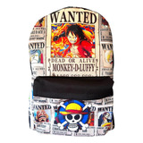 Mochila Luffy Wanted One Piece- 44 Cm