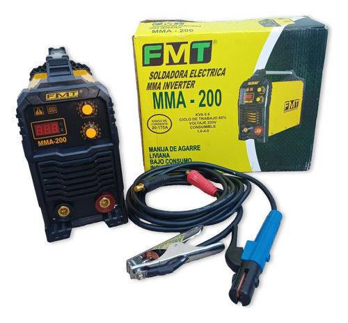 Solo Por Hoy! Soldadora Inverter Fmt Mma-200 + Mascara