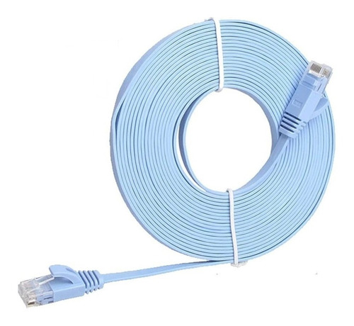 Cable Para Internet Plano De 3 Metros Categoria 6 - Azul