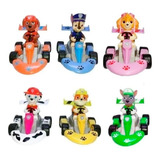 Set X6 Carros Impulso Patrulla Canina Paw Patrol Kart