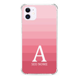 Capa Capinha Com Nome Personalizada Degradê Rosa