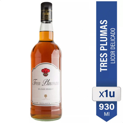 Licor Tres Plumas Delicado Bouquet Seco 930ml | Envío gratis