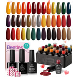 Beetles - Kit De 20 Esmaltes De Uñas De Gel, Colección Co.