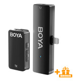 Microfone Sem Fio Boya Wmic5-m3 Lapela P/ Ios Preto +brinde