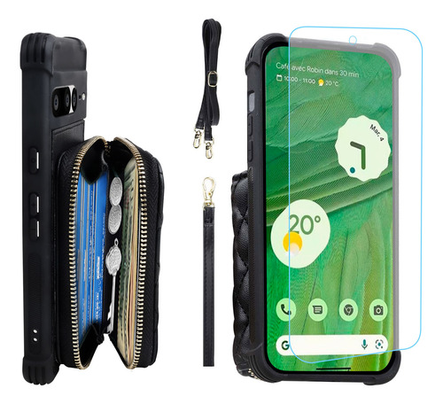 Funda Monasay Con Cierre Tipo Cartera Para Google Pixel 7