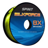 Multifilamento Spinit Silkforce 8 Hebras 30 Lb 23mm X 100 Mt Color Gris