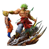 Figura Anime De Dragon Ball Broly Vs Son Goku, 20 Cm, Gk Pvc