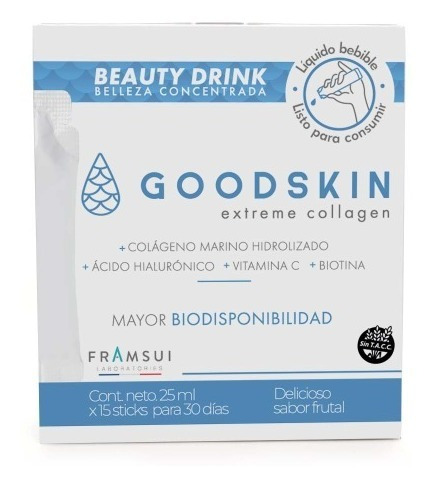 Goodskin Collageno Marino Hidrolizado Stick 15 Uds X25ml C/u