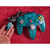 Control Bicolor Ice Blue Totalmente Original  Nintendo 64 