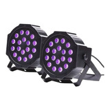 Pack X2 Proyector Led Foco Ultravioleta Luces De Discoteca 