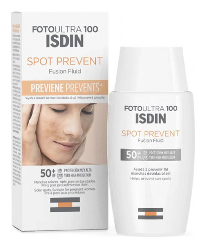 Fotoprotector Facial Fotoultra 100 Spot Prevent 50spf Isdin