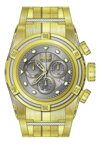 Invicta Reserve Bolt Zeus 23914 Original 53mm Todo Banha Aço