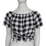 Camisa Xadrez Cropped Feminina Festa Junina Blusa Flanelada