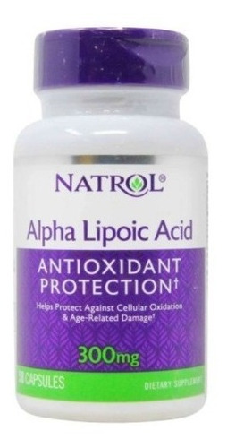 Ácido Alpha Lipóico Natrol 300 Mg - 50 Cápsulas