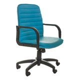 Sillon Ejecutivo Silla Pc Oficina Gerencial Escritorio Color Color Celeste/aqua