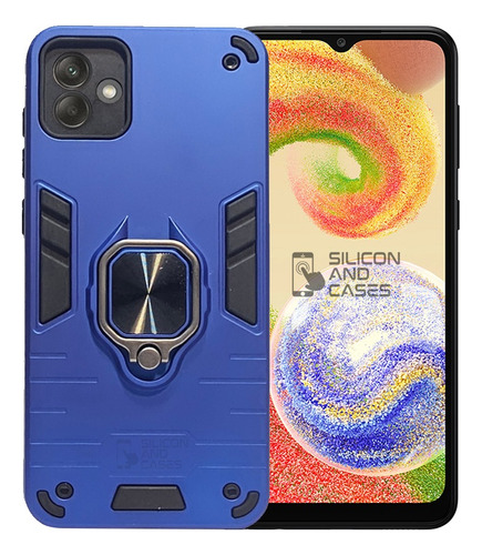 Carcasa Para Samsung A04 Anillo Antigolpe Protector Camara