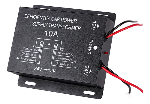 Convertidor Volta Transformador Bajavoltaje De 24v A 12v 10a