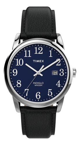 Reloj Elegante Hombre Timex Tw2r62400 Easy Reader 38mm Luz 