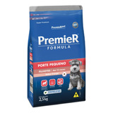 Alimento Premier Super Premium Formula Para Cachorro Filhote De Raça Pequena Sabor Frango Em Sacola De 2,5kg