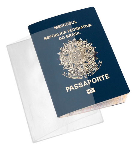 Capa Para Passaporte Transparente 4 Unidades