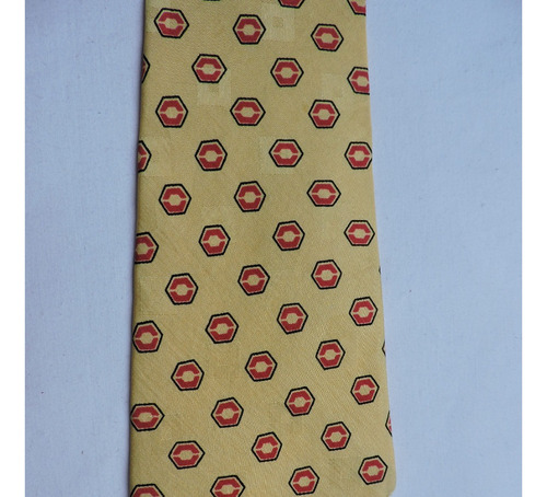 Corbata  Polo Ralph Lauren Hombre Original Ocre Seda 151 Cm