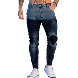 Calça Masculina Biker Destroyed Super Skinny Pronta Entrega