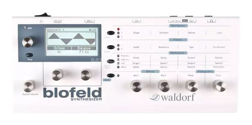 Modulo Sintetizador Waldorf Blofeld Desktop White