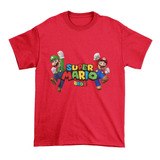 Polera Niño Niña Juvenil Super Mario Bros Luigi Estampado
