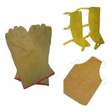 Kit De Soldar Combo Delantal + Guantes + Polainas